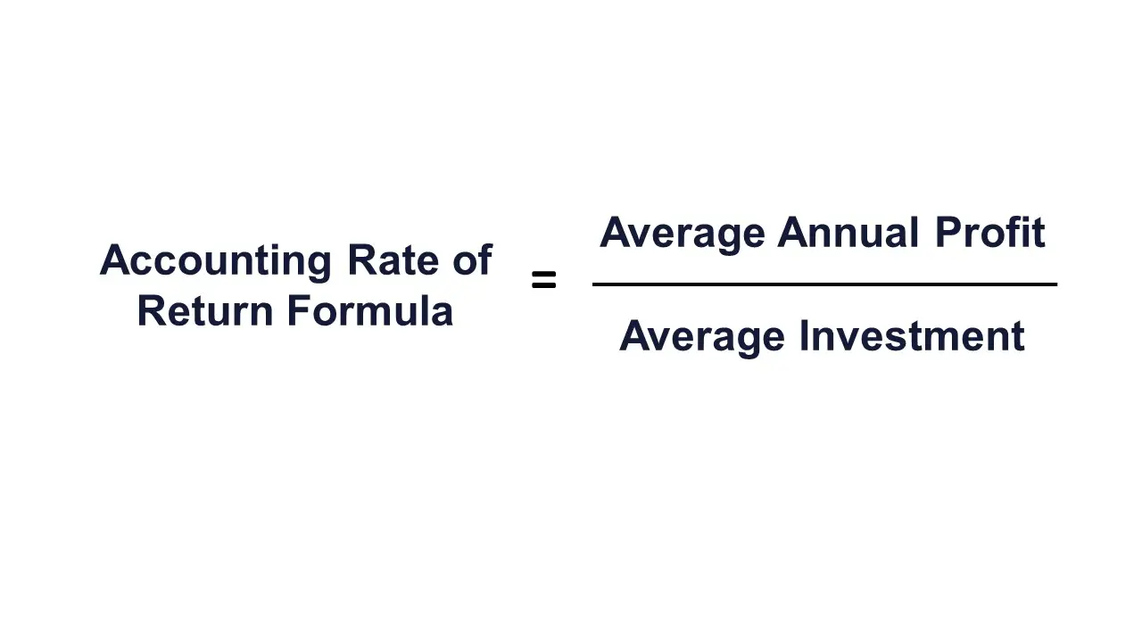 Accounting Rate of Return Formula and Example - Financefied